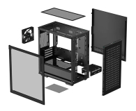 Deepcool Obudowa Deepcool CH370 czarna (R-CH370-BKNAM1-G-1) R-CH370-BKNAM1-G-1 R-CH370-BKNAM1-G-1              - 1163779 - zdjęcie 4